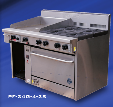 Goldstein 800 series 705mm Gas Oven Range With Open Cabinet